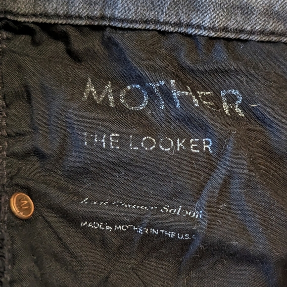 Mother Skinny Jeans Gray Distressed Mid Rise The Looker Last Chance Saloon Sz 29 - Picture 9 of 10
